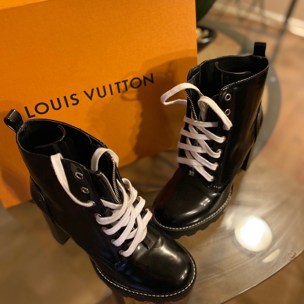 Louis Vuitton Inspired Zara Combat Boots